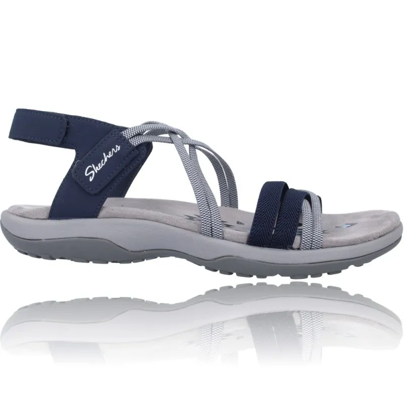 SANDALIAS DEPORTIVAS MUJER DE SKECHERS REGGAE SLIM 163112  CALZADOS VESGA