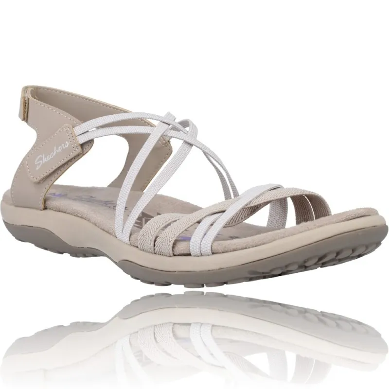 SANDALIAS DEPORTIVAS MUJER DE SKECHERS REGGAE SLIM 163112  CALZADOS VESGA