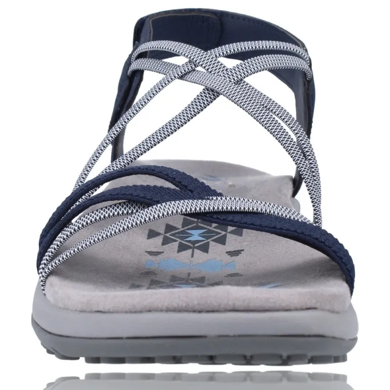 SANDALIAS DEPORTIVAS MUJER DE SKECHERS REGGAE SLIM 163112  CALZADOS VESGA