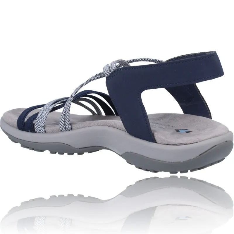 SANDALIAS DEPORTIVAS MUJER DE SKECHERS REGGAE SLIM 163112  CALZADOS VESGA