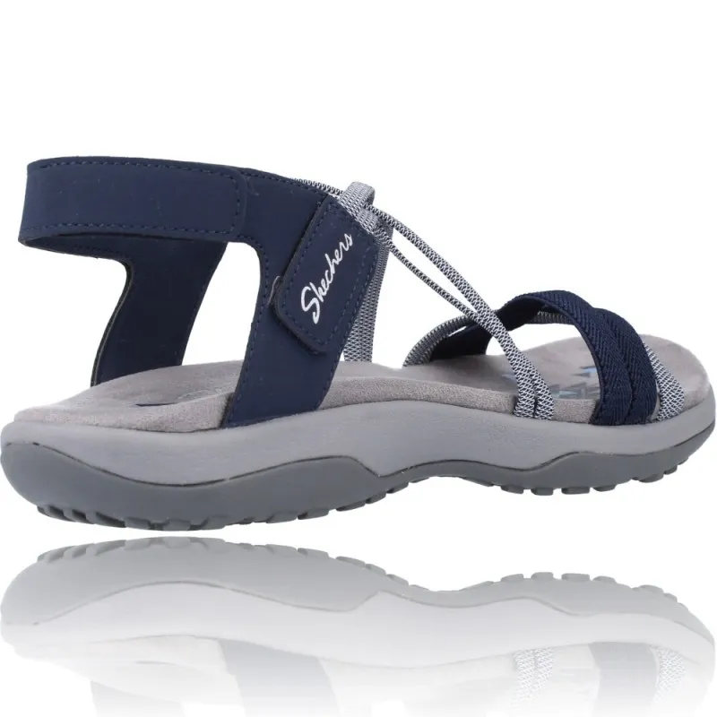 SANDALIAS DEPORTIVAS MUJER DE SKECHERS REGGAE SLIM 163112  CALZADOS VESGA