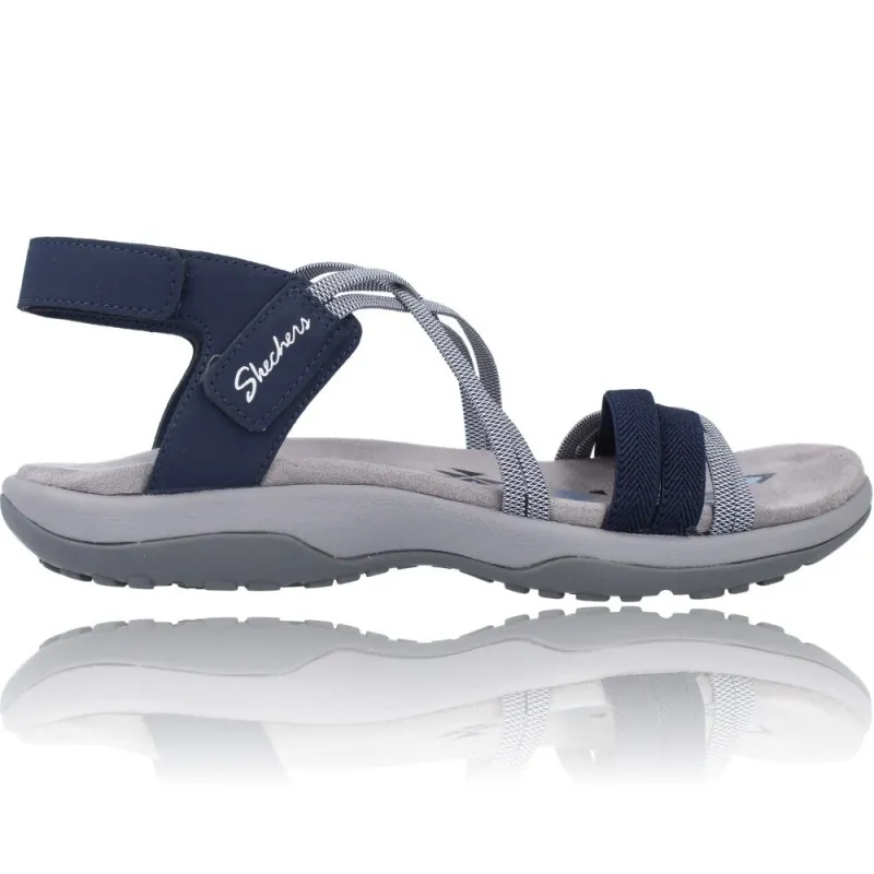 SANDALIAS DEPORTIVAS MUJER DE SKECHERS REGGAE SLIM 163112  CALZADOS VESGA