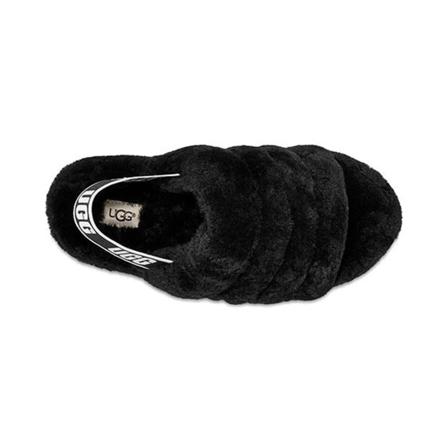 SANDALIAS UGG FLUFF  NEGRO