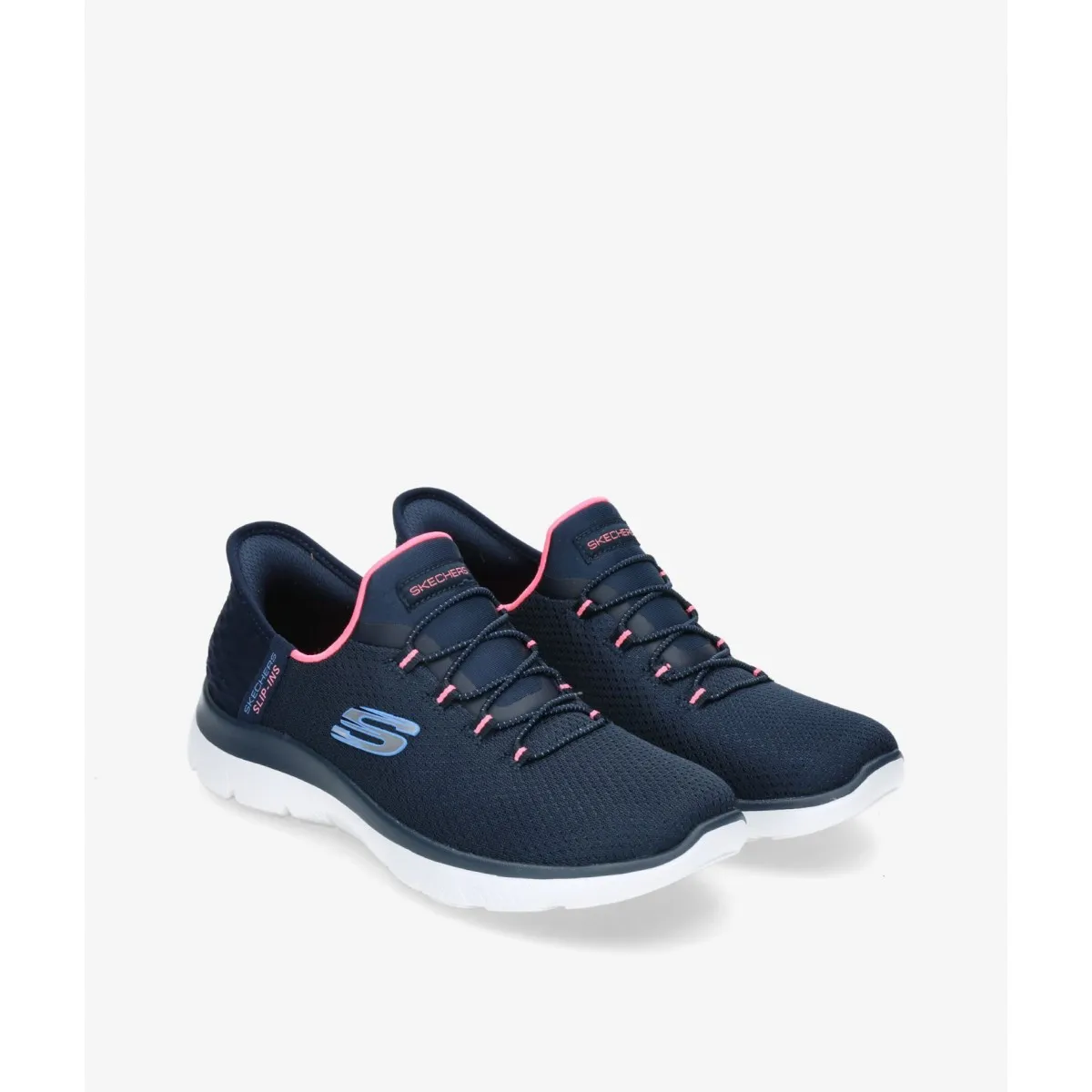 SKECHERS DEPORTIVA MUJER SLIPINS SUMMINTS NEGRO Y MARINO150123