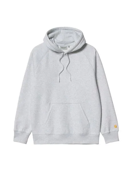 SUDADERA CAPUCHA CARHARTT CHASE SWEAT ASH HEATHER / GOLD