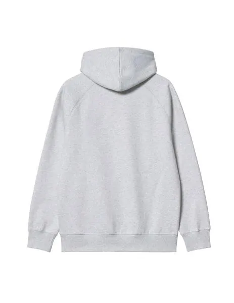 SUDADERA CAPUCHA CARHARTT CHASE SWEAT ASH HEATHER / GOLD