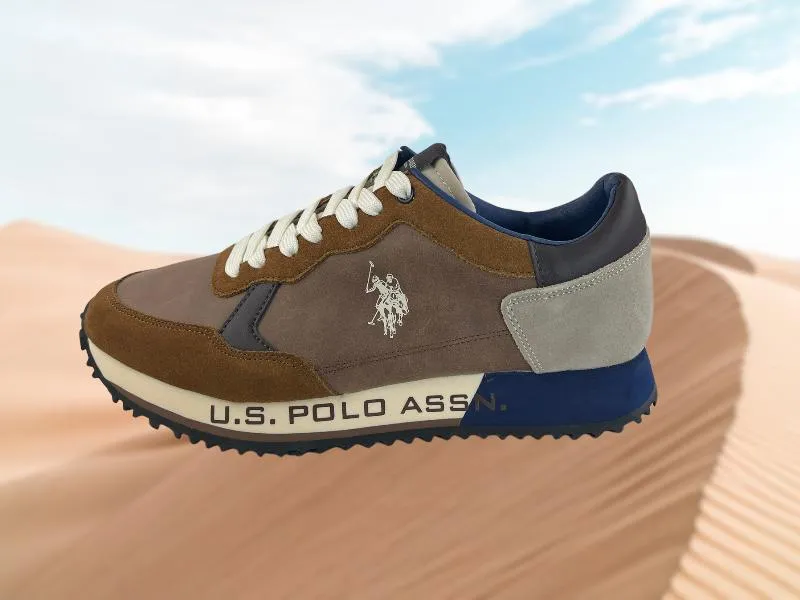 U. S. POLO ASSN. | SNEAKERS (ZAPATILLAS) DE HOMBRE ECOPIEL Y ECOANTE MARRóN STAFFORD