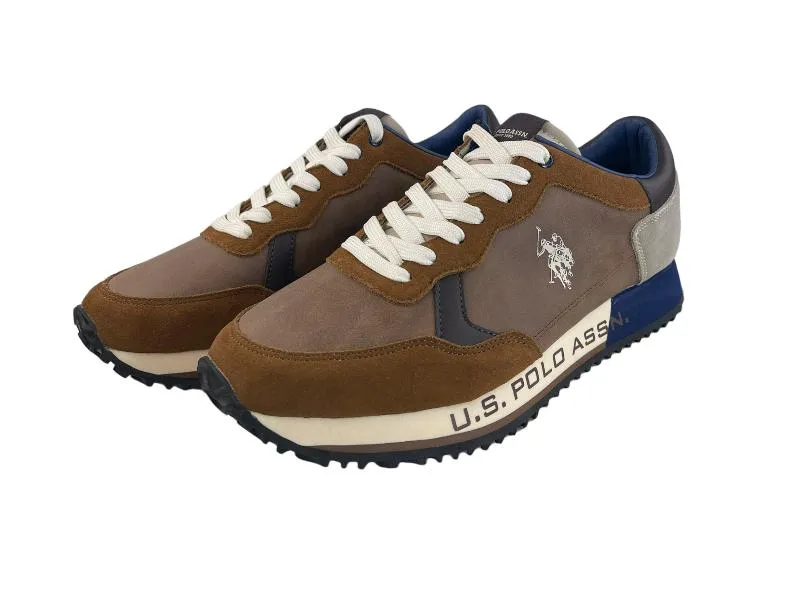 U. S. POLO ASSN. | SNEAKERS (ZAPATILLAS) DE HOMBRE ECOPIEL Y ECOANTE MARRóN STAFFORD
