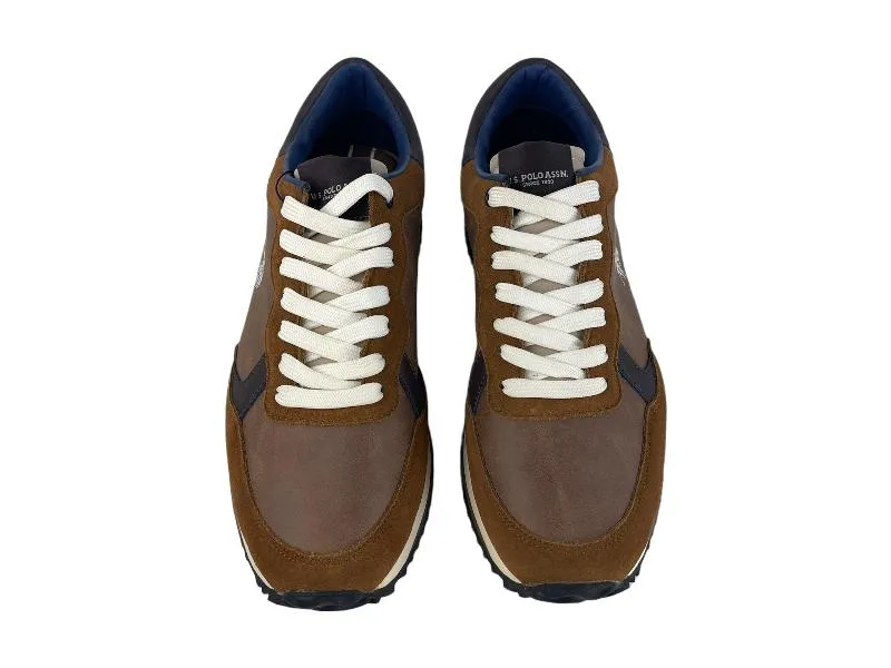U. S. POLO ASSN. | SNEAKERS (ZAPATILLAS) DE HOMBRE ECOPIEL Y ECOANTE MARRóN STAFFORD