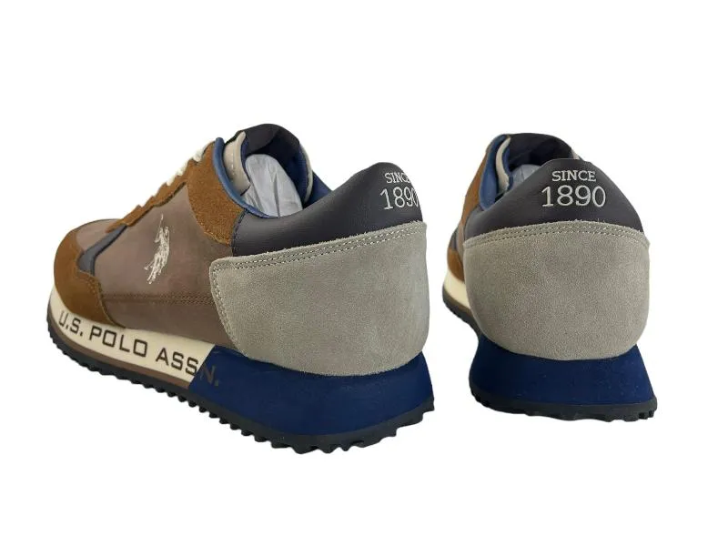 U. S. POLO ASSN. | SNEAKERS (ZAPATILLAS) DE HOMBRE ECOPIEL Y ECOANTE MARRóN STAFFORD