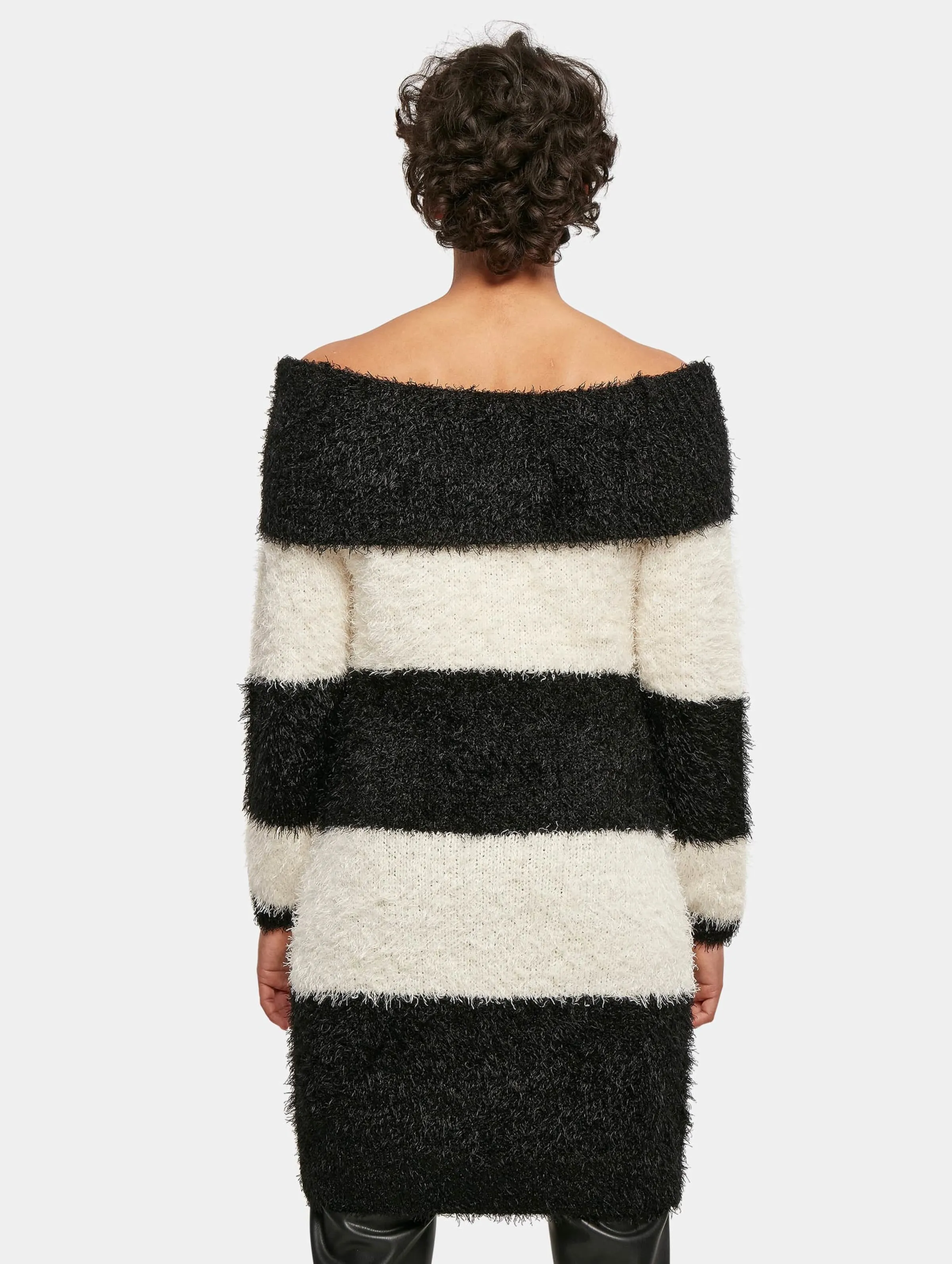 Urban Classics Ladies Off Shoulder Feather