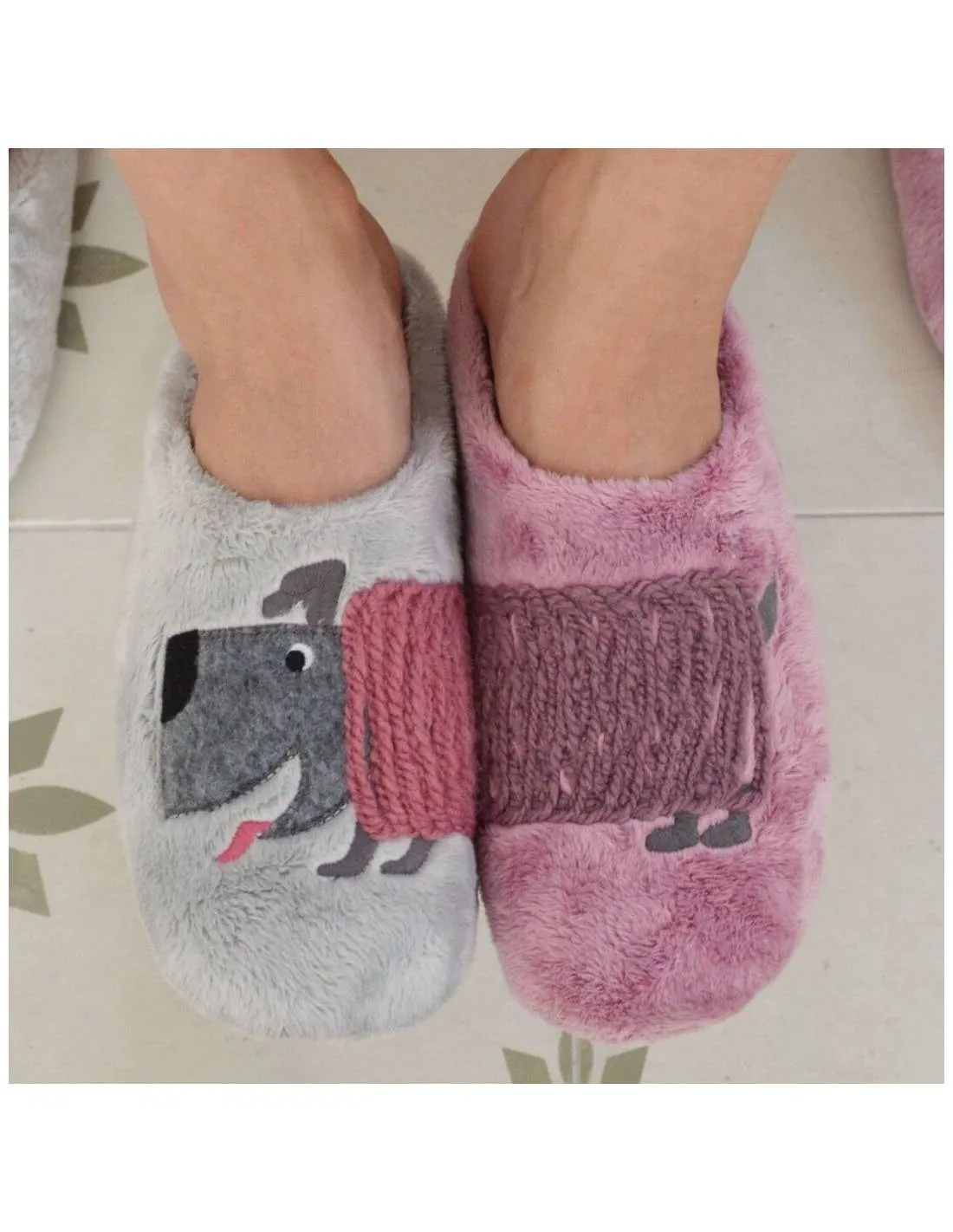 VUL LADI  ZAPATILLAS DE CASA MUJER PERRO MAQUILLAJE