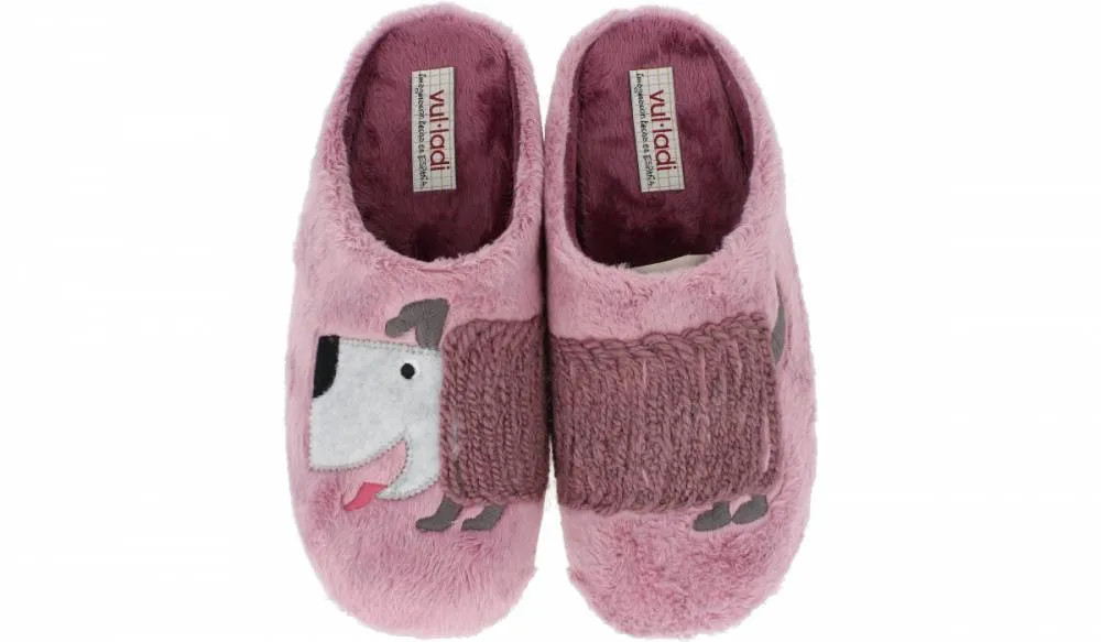 VUL LADI  ZAPATILLAS DE CASA MUJER PERRO MAQUILLAJE