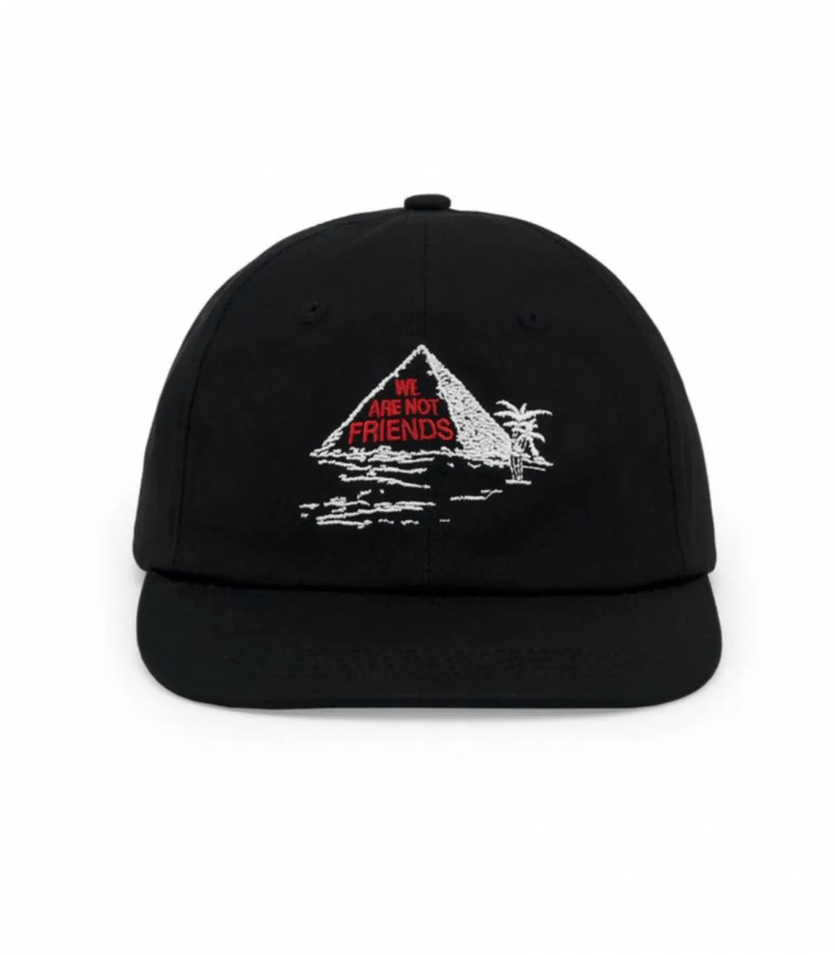 WE ARE NOT FRIENDS  GORRA UNISEX NEGRA  FOLLOW THE SILK HAT