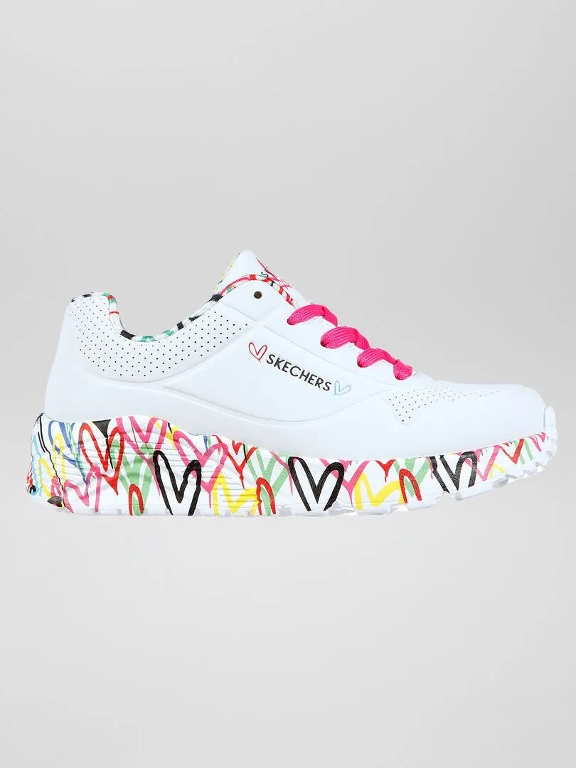 ZAPATOS 'SKECHERS STREET¿ UNO LITE  LOVELY LUV'  BLANCO